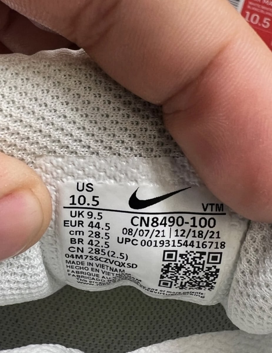 Nike Air Max 90 Recraft Triple White 10.5 (Heavily Worn Pre-Owned)NikeWhite/White-White-Wolf Grey - Image 9