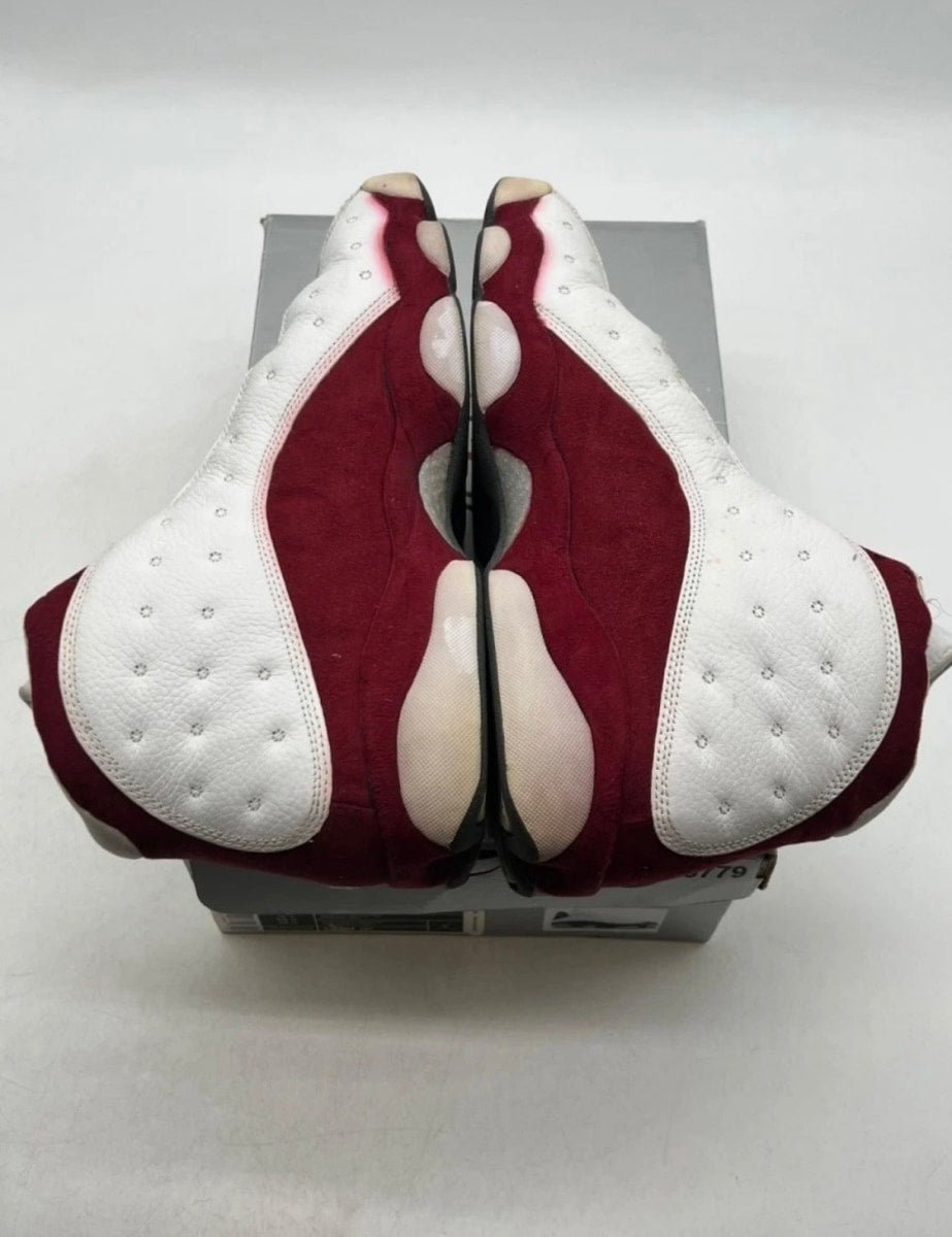 Jordan 13 Retro Grey Toe (2005) 12 (Heavily Worn Pre-Owned)JordanWhite/Team Red-Flint Grey - Image 7