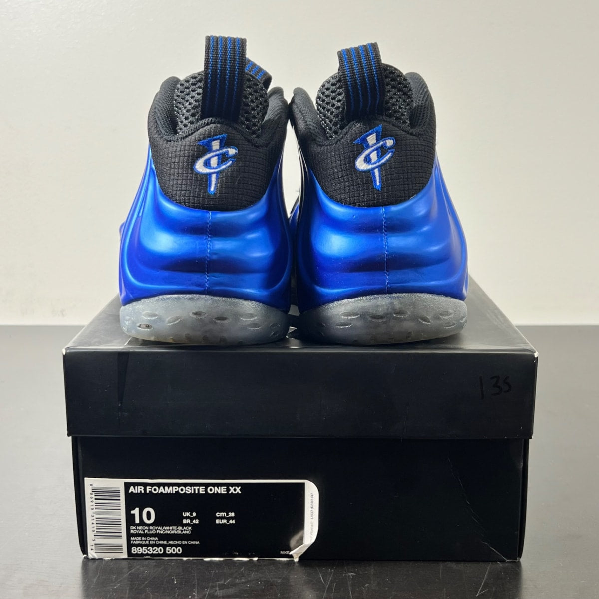 Nike Air Foamposite One Royal Blue XX 20th Anniversary (2017) 10 (Lightly Worn Pre-Owned)NikeDark Neon Royal/Black-White - Image 5