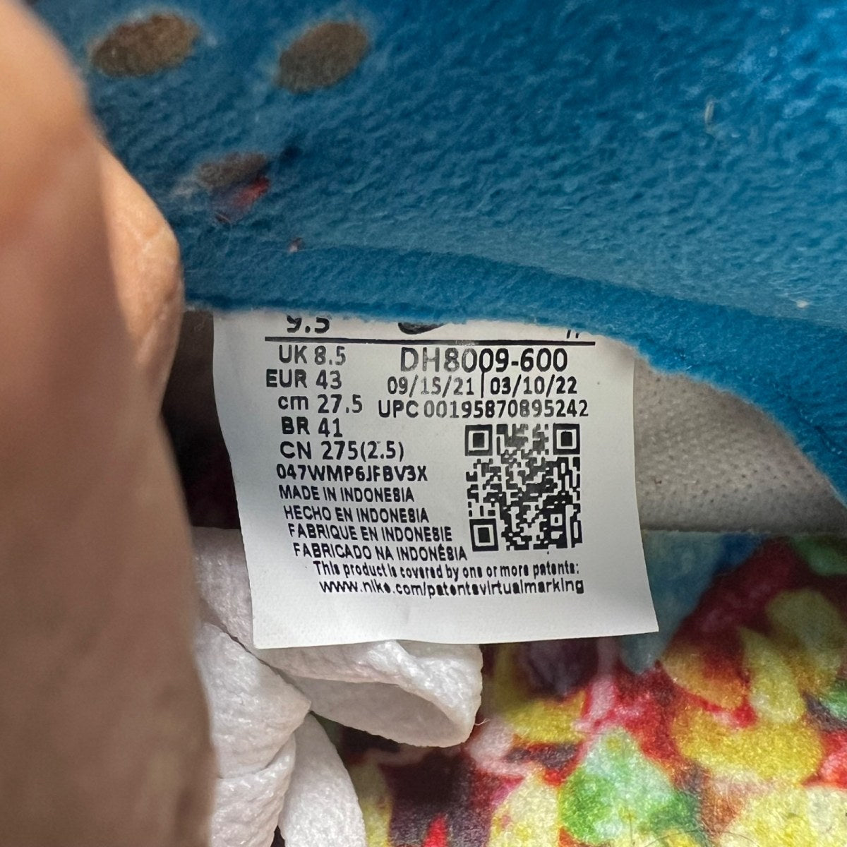 Nike Dunk Low QS LeBron James Fruity Pebbles (Size 9.5) Lightly Worn - Image 7