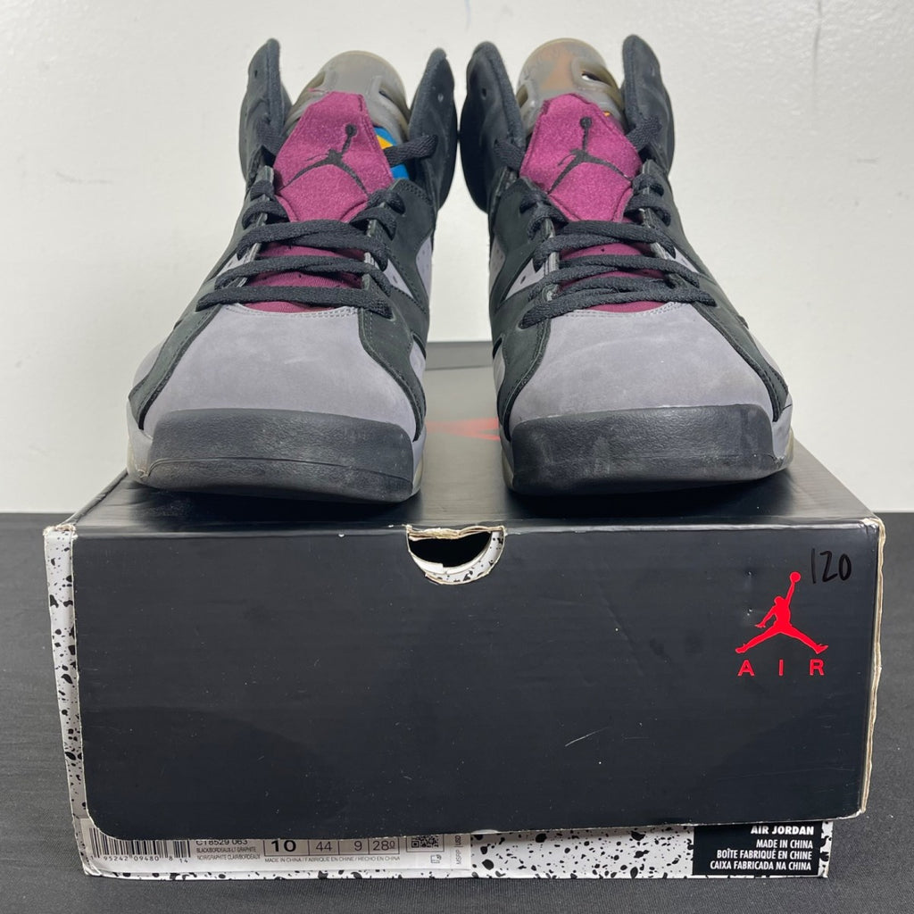 Jordan 6 Retro Bordeaux 10 (Moderately Worn Pre-Owned)JordanBlack/Light Graphite-Dark Grey-Bordeaux - Image 2