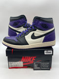 Jordan 1 Retro High Court Purple 10.5 (Heavily Worn Pre-Owned) - Image 1