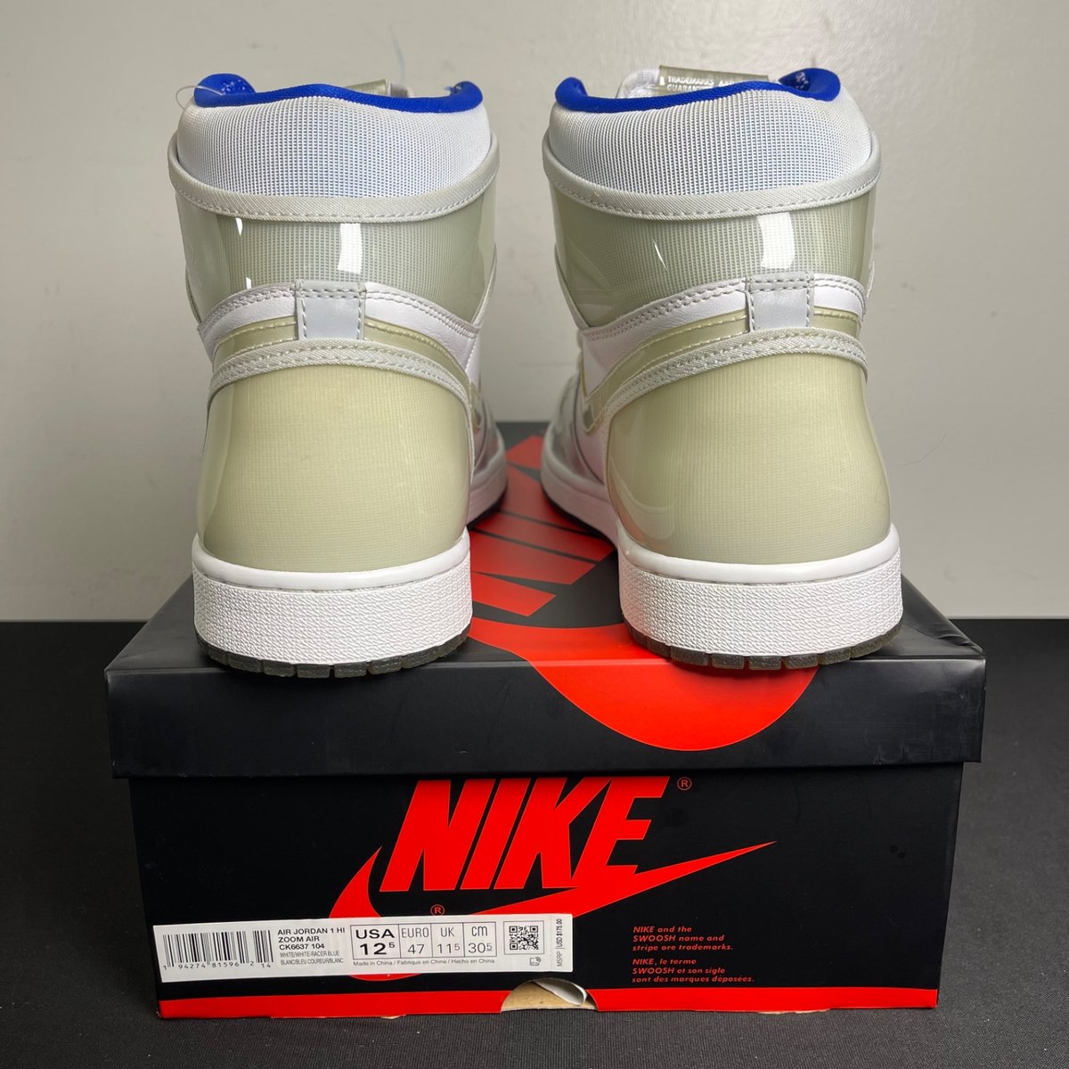 Jordan 1 Retro High Zoom White Racer Blue (Size 12.5) - aux