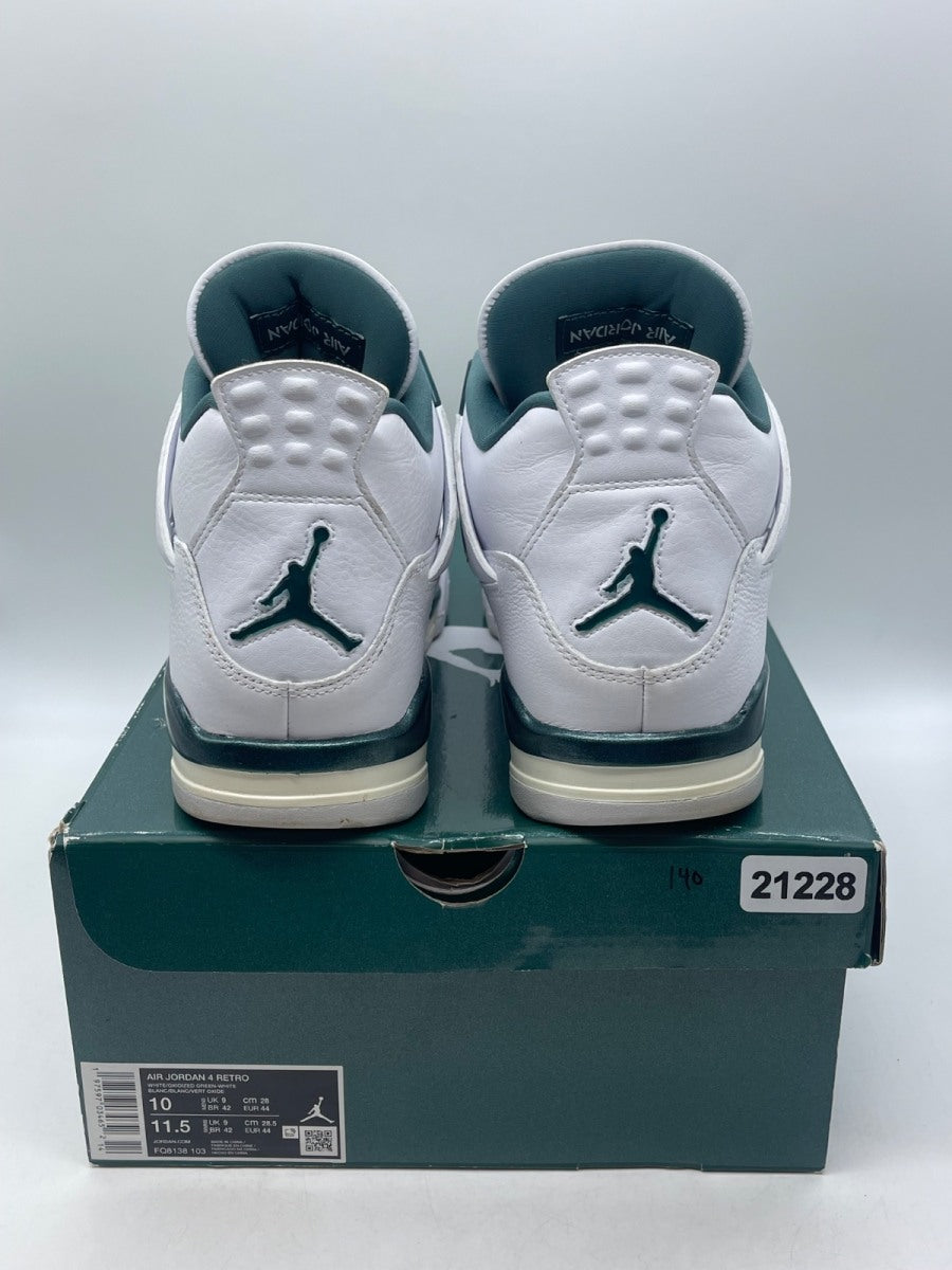 Jordan 4 Retro Oxidized Green 10 (Moderately Worn Pre-Owned) - Image 3