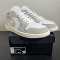 Jordan 1 Low SE Craft Inside Out Tech Grey 12 (Moderately Worn Pre-Owned)JordanTech Grey/Light Orewood Brown/White/Sail - Image 1