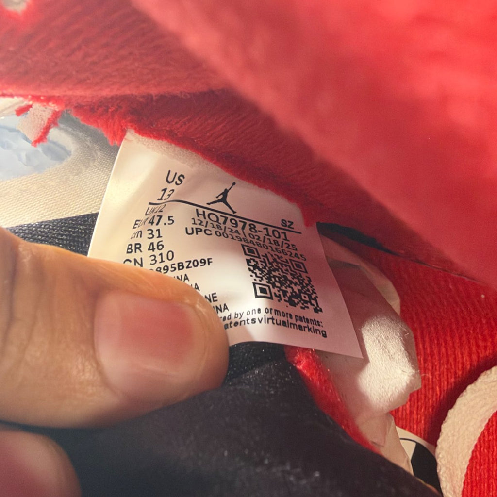 Jordan 5 Retro Fire Red Black Tongue (2025) (Size 13) - aux