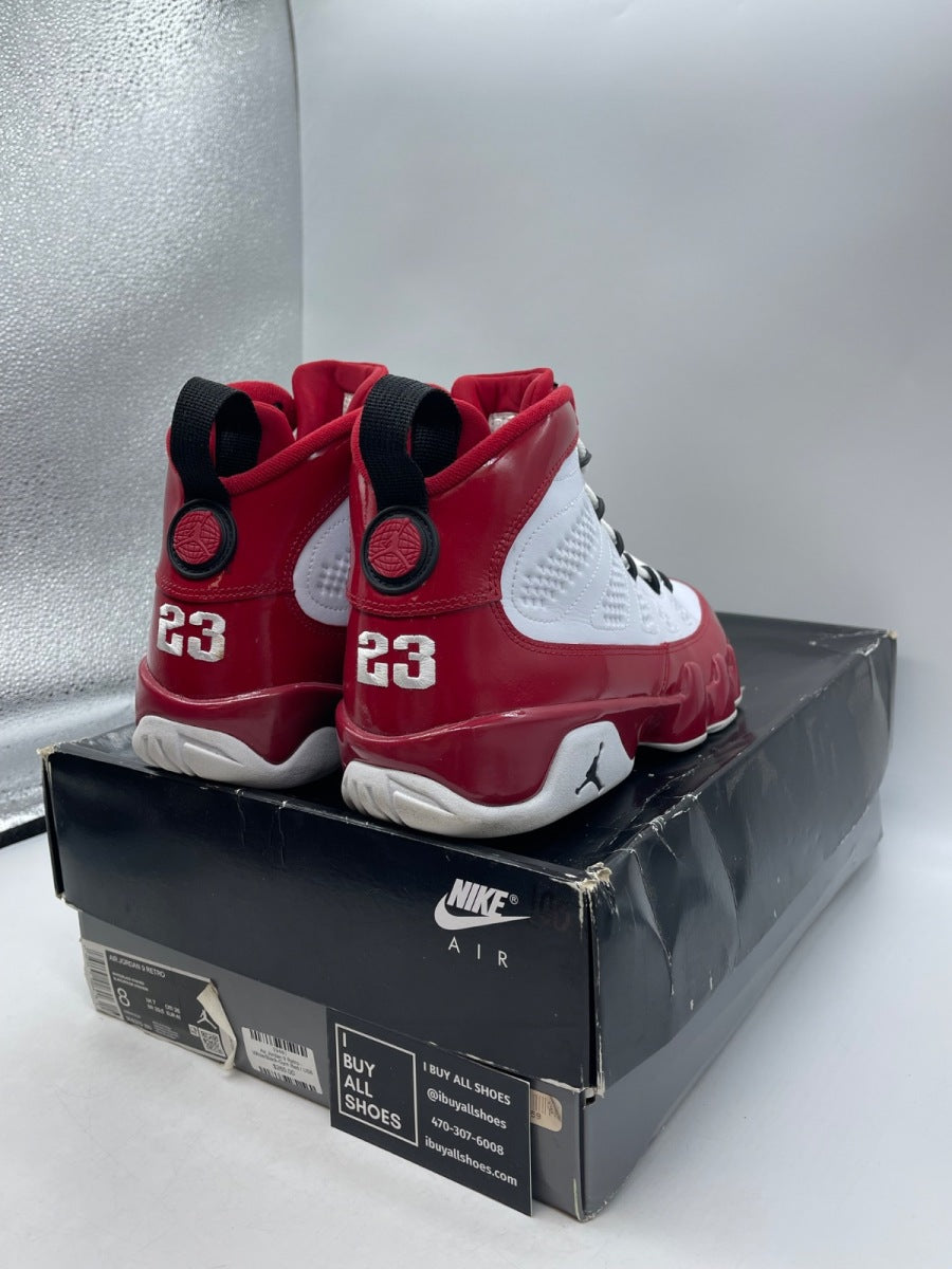 Jordan 9 Retro White Gym Red 8 (Moderately Worn Pre-Owned) - Image 5
