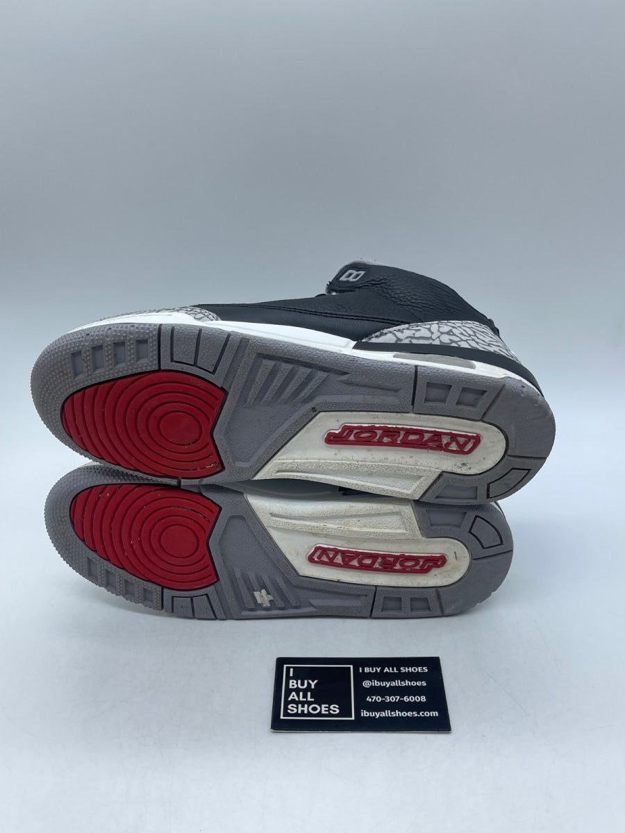 Jordan 3 Retro Black Cement (2024) (GS) 6Y (Moderately Worn Pre-Owned) - Image 7