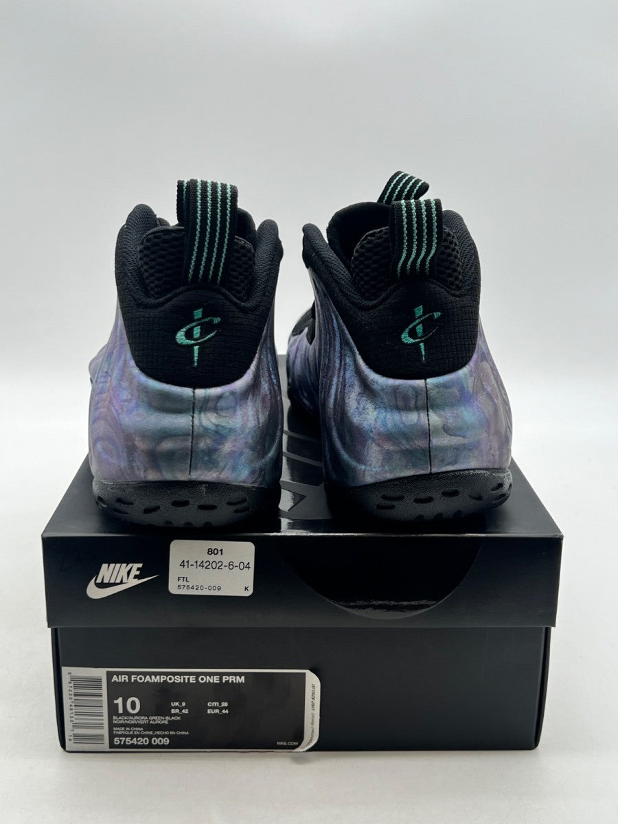 Nike Air Foamposite One Abalone 10 (Lightly Worn Pre-Owned)NikeBlack/Aurora Green-Black-Aurora Green - Image 5