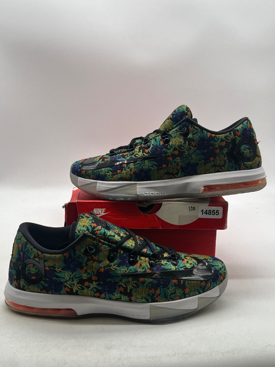 Nike KD 6 EXT Floral 13 (Lightly Worn Pre-Owned)NikeMulti Color/Black - Image 1
