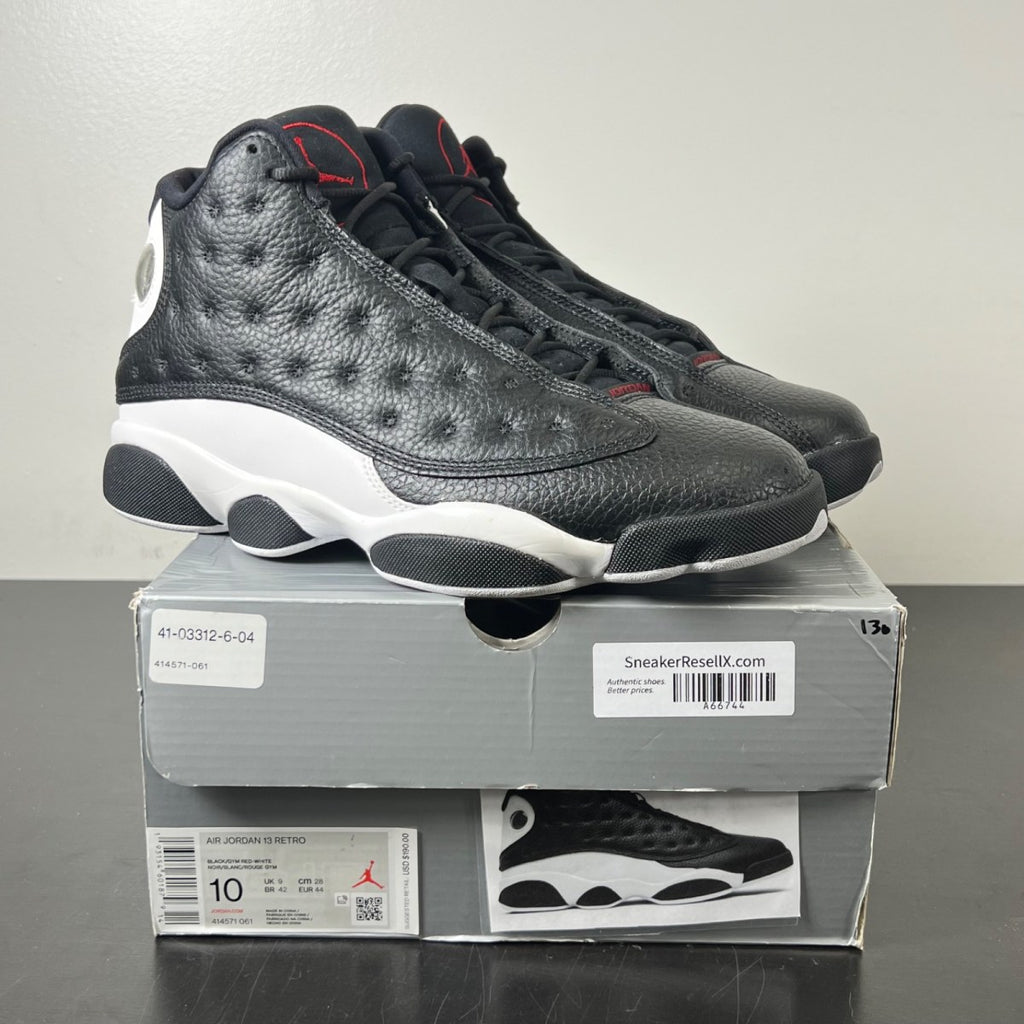 Jordan 13 Retro Reverse He Got Game 10 (Lightly Worn Pre-Owned)JordanBlack/Gym Red-White - Image 1