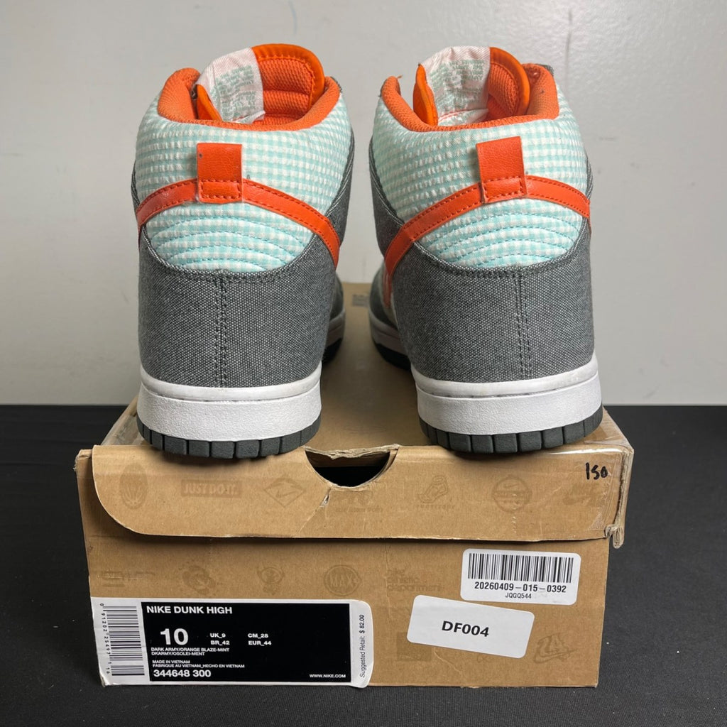 Nike Dunk High 'Dark Army Orange Blaze' (Size 10) - Image 4