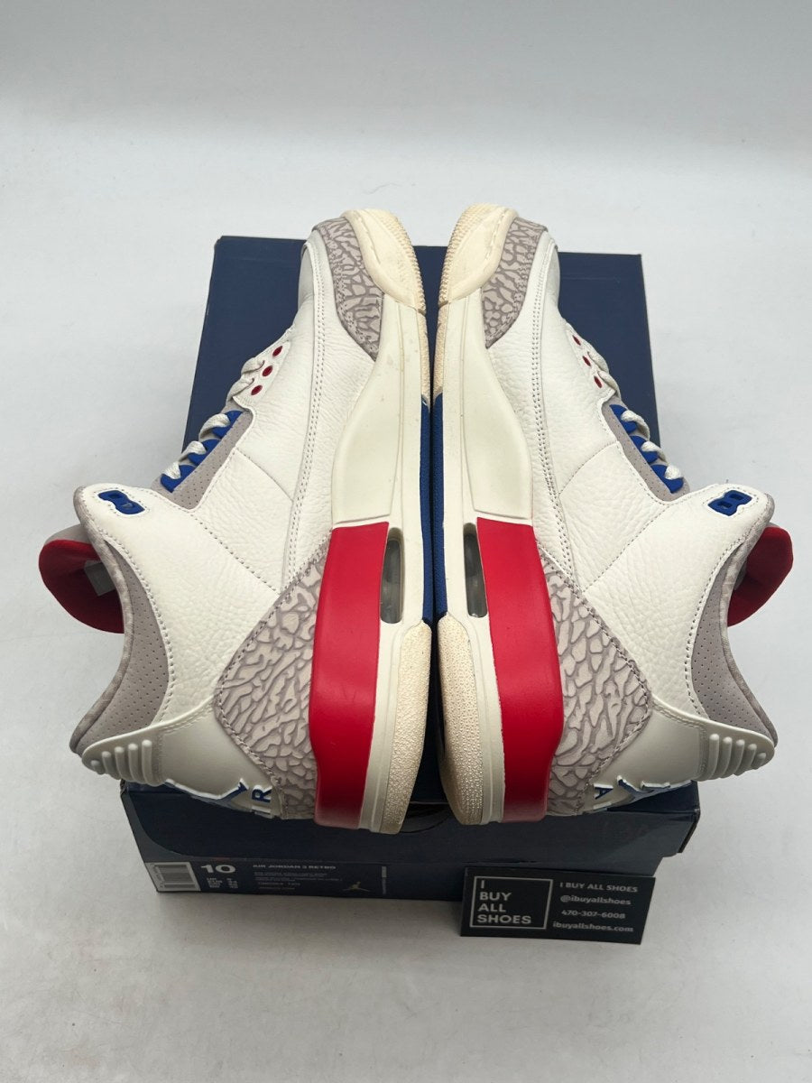 Jordan 3 Retro International Flight 10 (Lightly Worn Pre-Owned) - Image 9