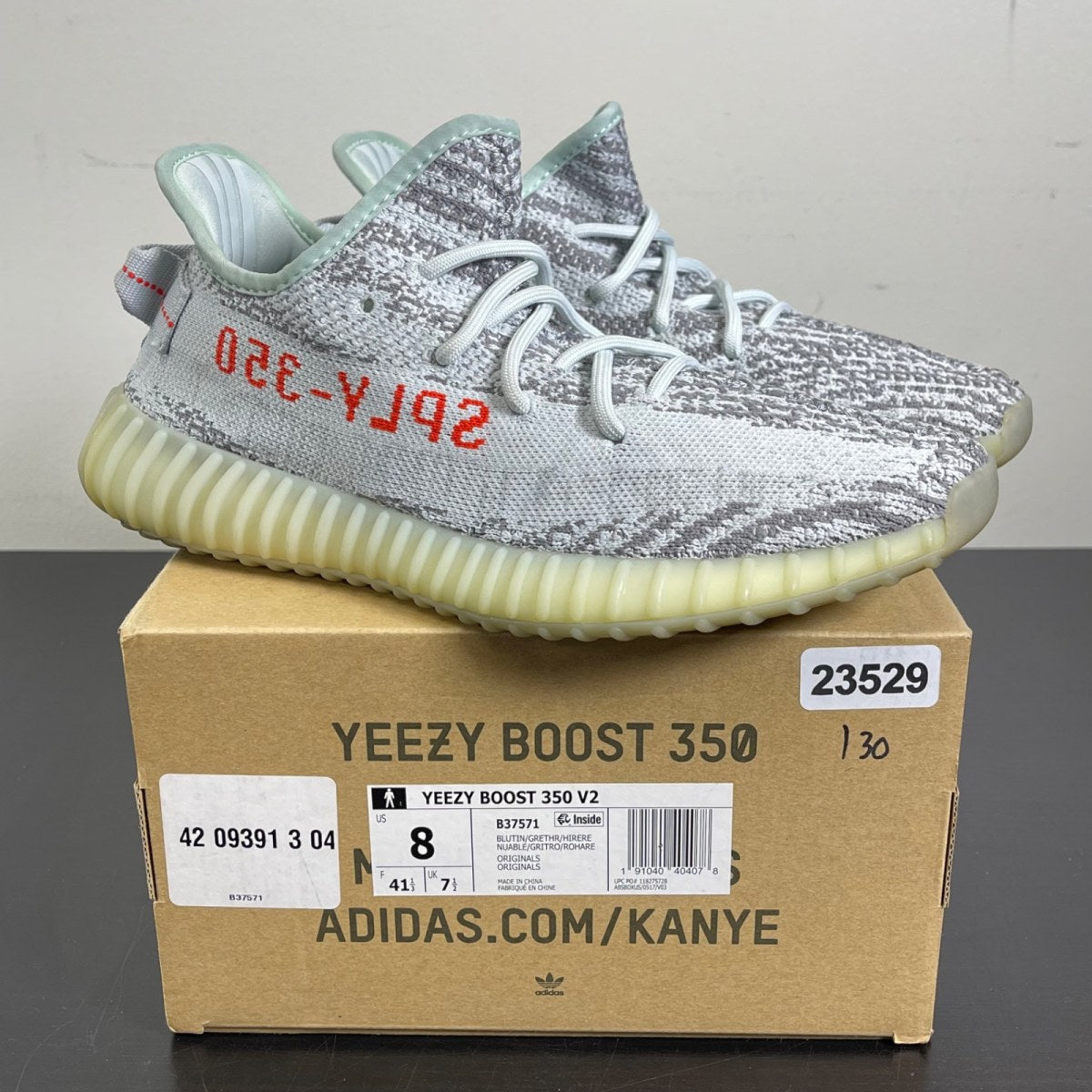 adidas Yeezy Boost 350 V2 Blue Tint (Size 8) - Image 1