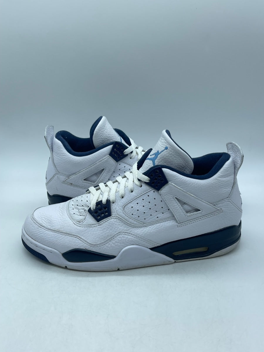 Jordan 4 Retro Columbia (2015) 13 (Moderately Worn Pre-Owned)JordanWhite/Legend Blue-Midnight Navy - Image 1