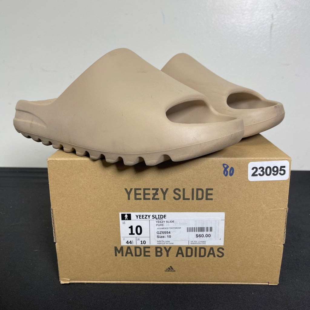 adidas Yeezy Slide Pure (First Release) 10 (Moderately Worn Pre-Owned)adidasPure/Pure/Pure - Image 1