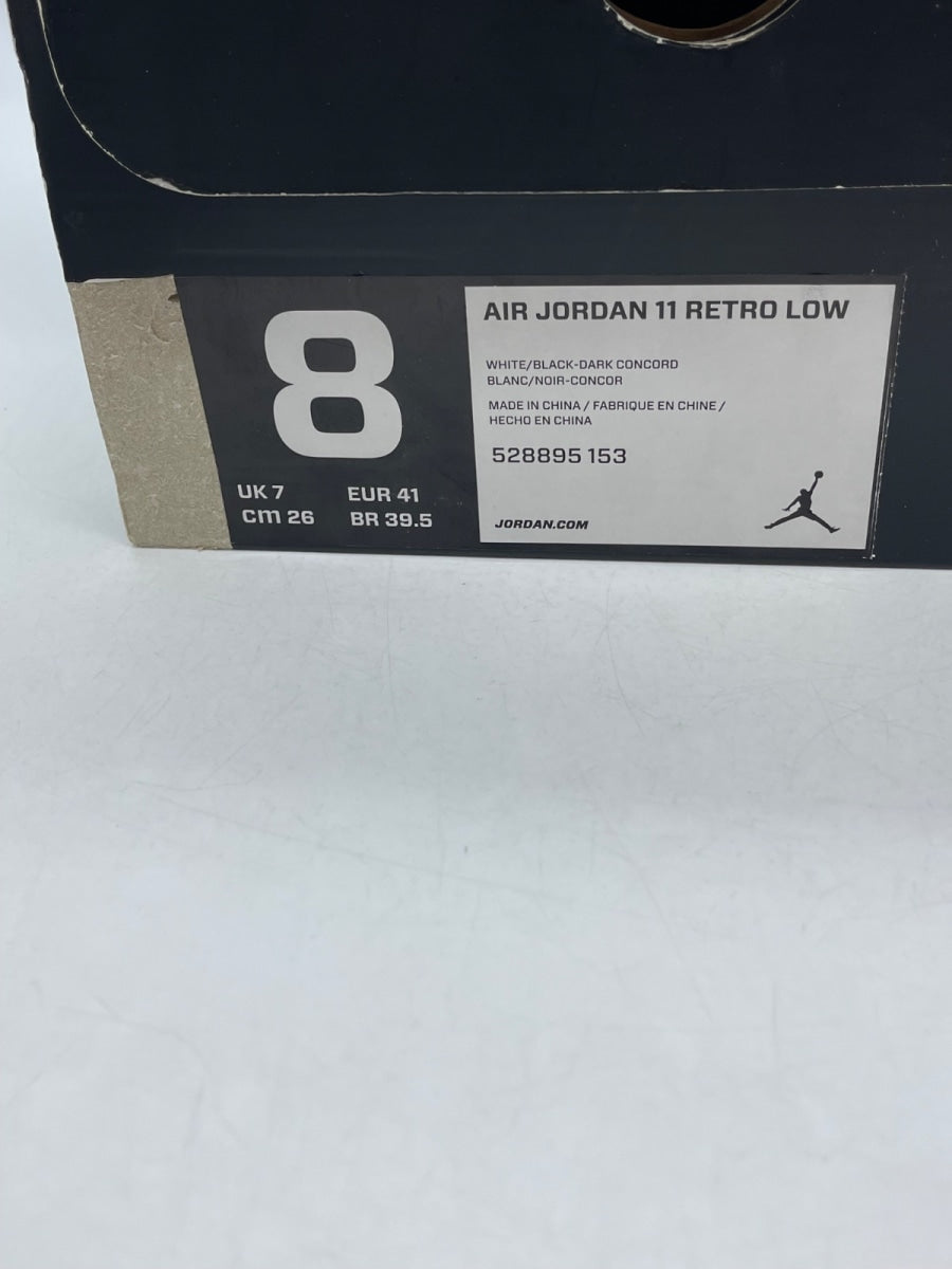 Jordan 11 Retro Low Concord 8 (Moderately Worn Pre-Owned)JordanWhite/Black-Concord - Image 9
