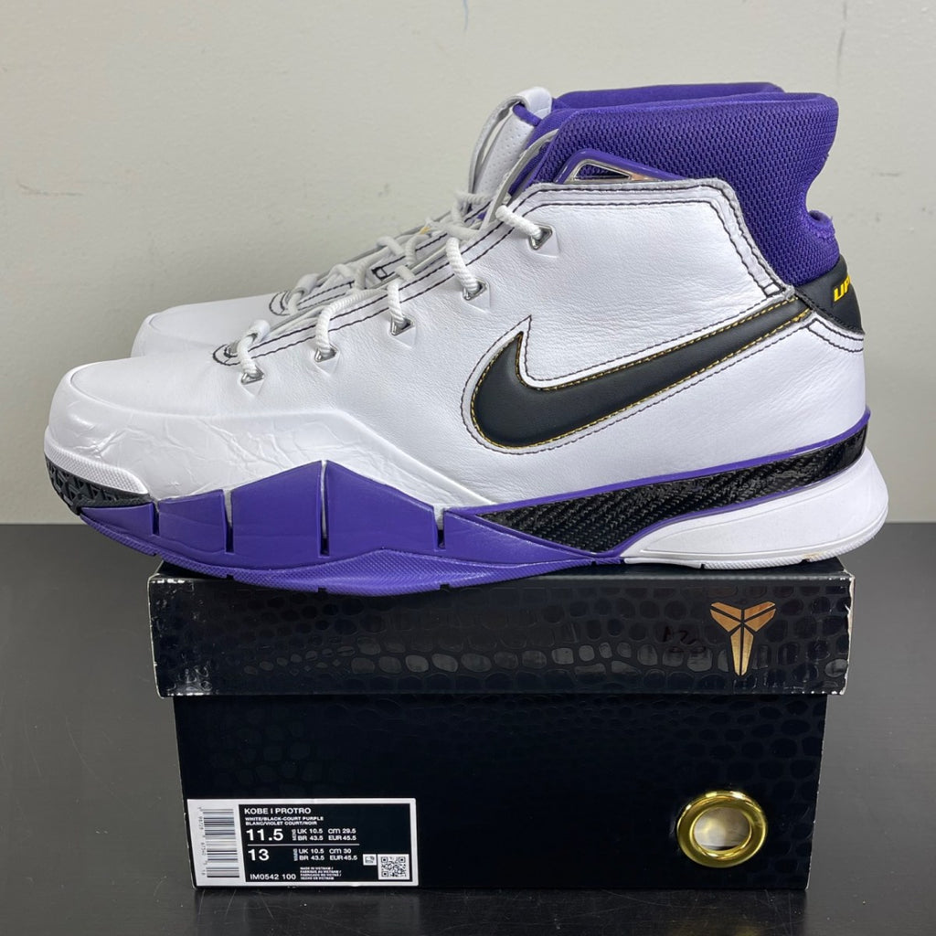 Nike Kobe 1 Protro 81 Pt Game (2026) 11.5 (Moderately Worn Pre-Owned)NikeWhite/Black/Court Purple - Image 3