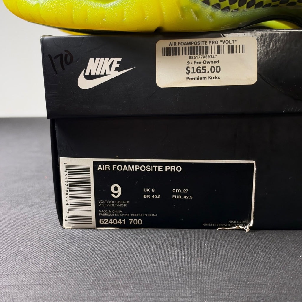 Nike Air Foamposite Pro Volt (Size 9) - Image 4
