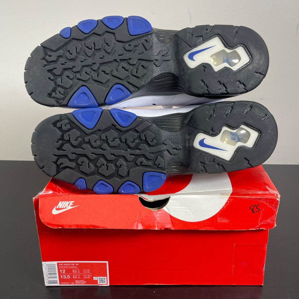 Nike Air Max 2 CB '94 White Old Royal 12 (Moderately Worn Pre-Owned)NikeWhite/Old Royal-Black - Image 5