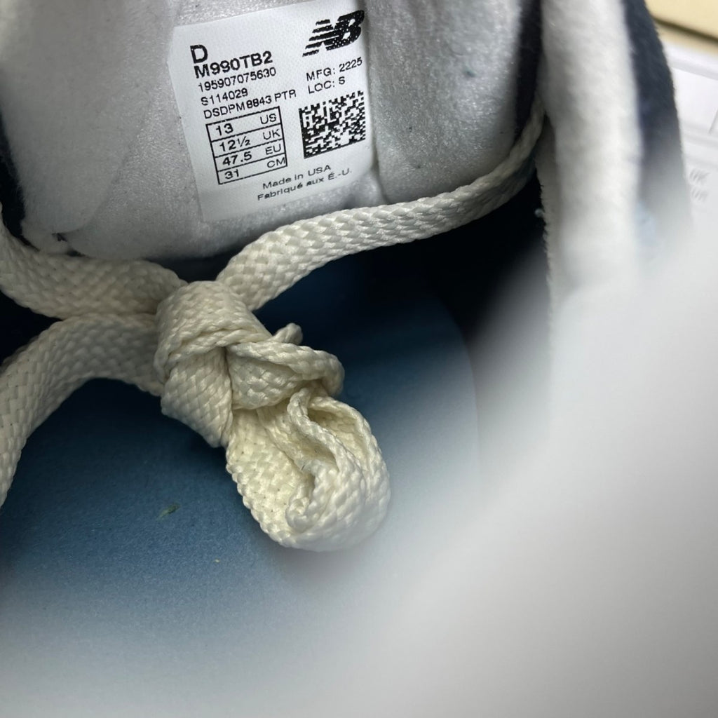 New Balance 990v2 MiUSA Teddy Santis Navy Castlerock 13 (Moderately Worn Pre-Owned)New BalanceNavy/Castlerock - Image 6