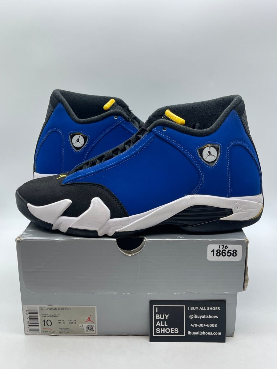 Jordan 14 Retro Laney (2023) 10 (Moderately Worn Pre-Owned) - Image 1