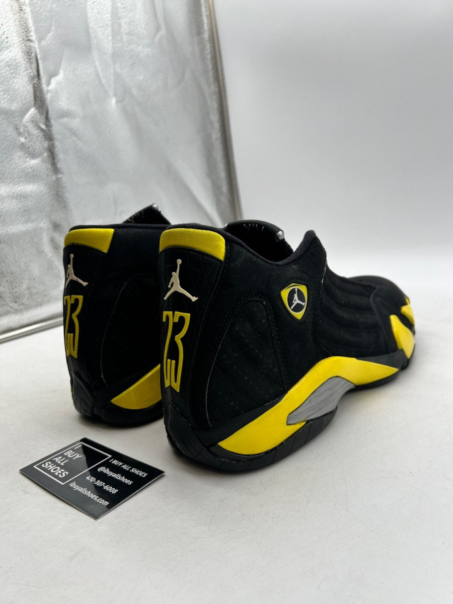 Jordan 14 Retro Thunder 11.5 (Heavily Worn Pre-Owned) - Image 5