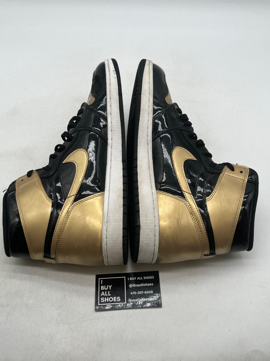 Jordan 1 Retro High NRG Patent Gold Toe 14 (Heavily Worn Pre-Owned)