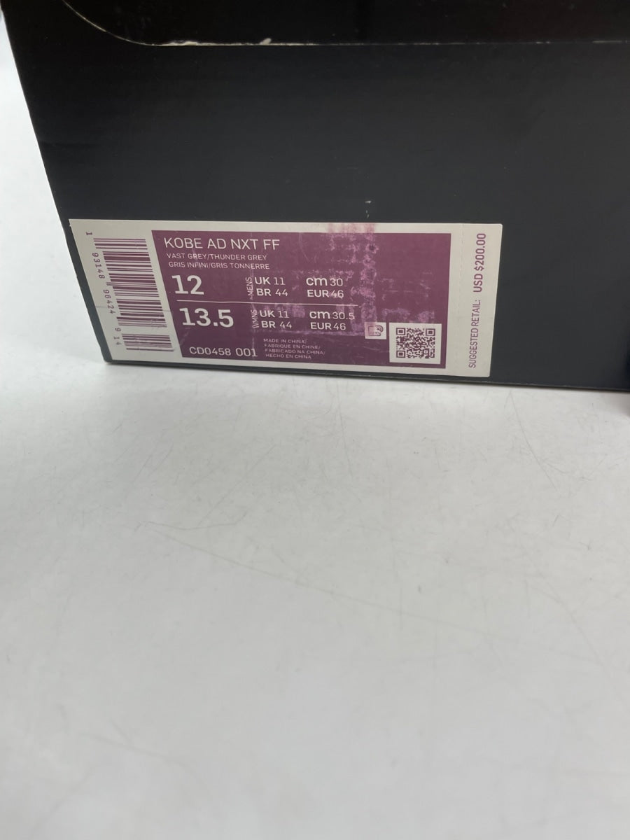 Nike Kobe AD NXT FF Vast Grey 12 (Moderately Worn Pre-Owned) - Image 9