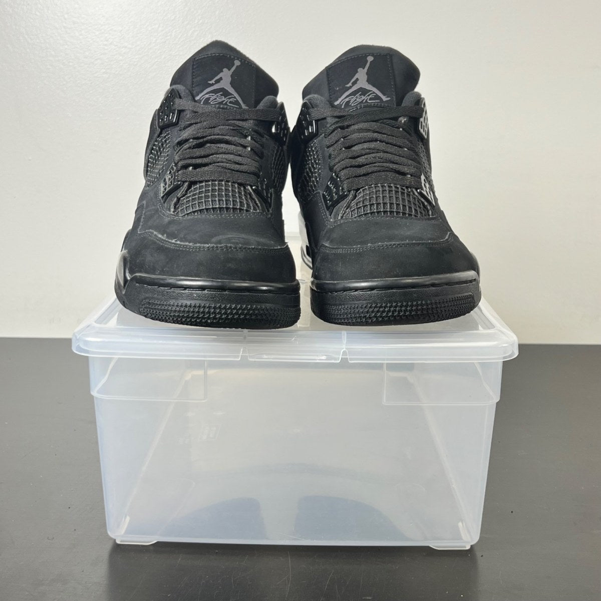 Jordan 4 Retro Black Cat (2020) 11 (Moderately Worn Pre-Owned)JordanBlack/Black-Light Graphite - Image 2