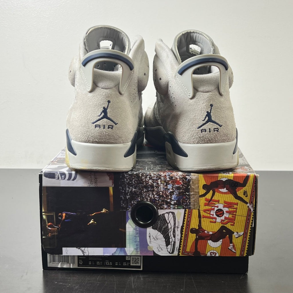 Jordan 6 Retro Georgetown (2022) 12 (Moderately Worn Pre-Owned)JordanMagnet/College Navy - Image 4
