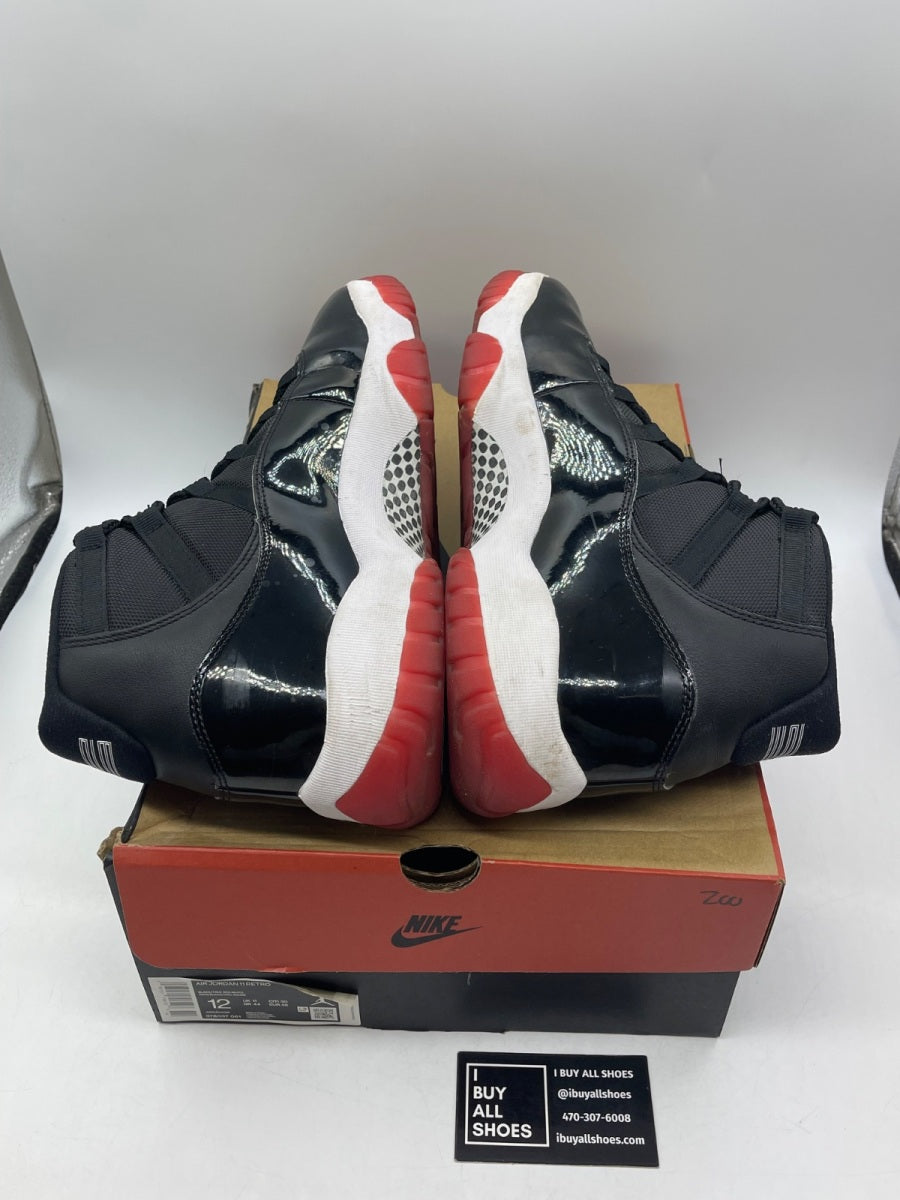 Jordan 11 Retro Playoffs Bred (2019) 12 (Moderately Worn Pre-Owned) - Image 6