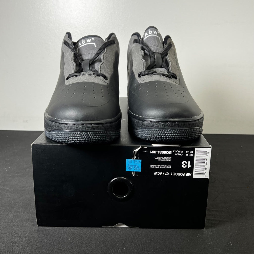 Nike Air Force 1 Low A Cold Wall Black 13 (New Pre-Owned)NikeBlack/White-Dark Grey - Image 2