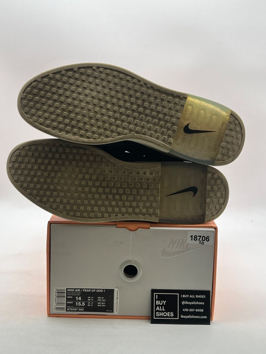 Nike Air Fear Of God Raid Black 14 (Moderately Worn Pre-Owned) - Image 8