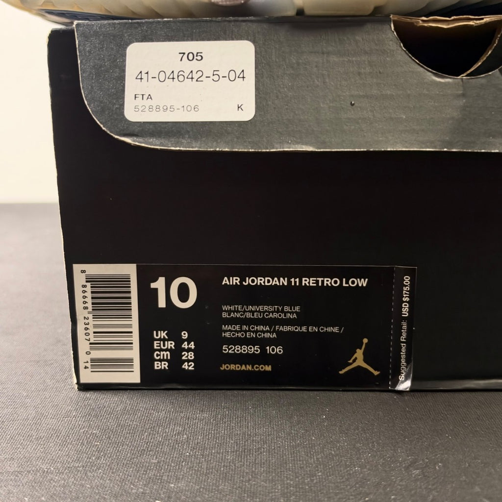 Jordan 11 Retro Low University Blue (2017) (Size 10) - Image 4