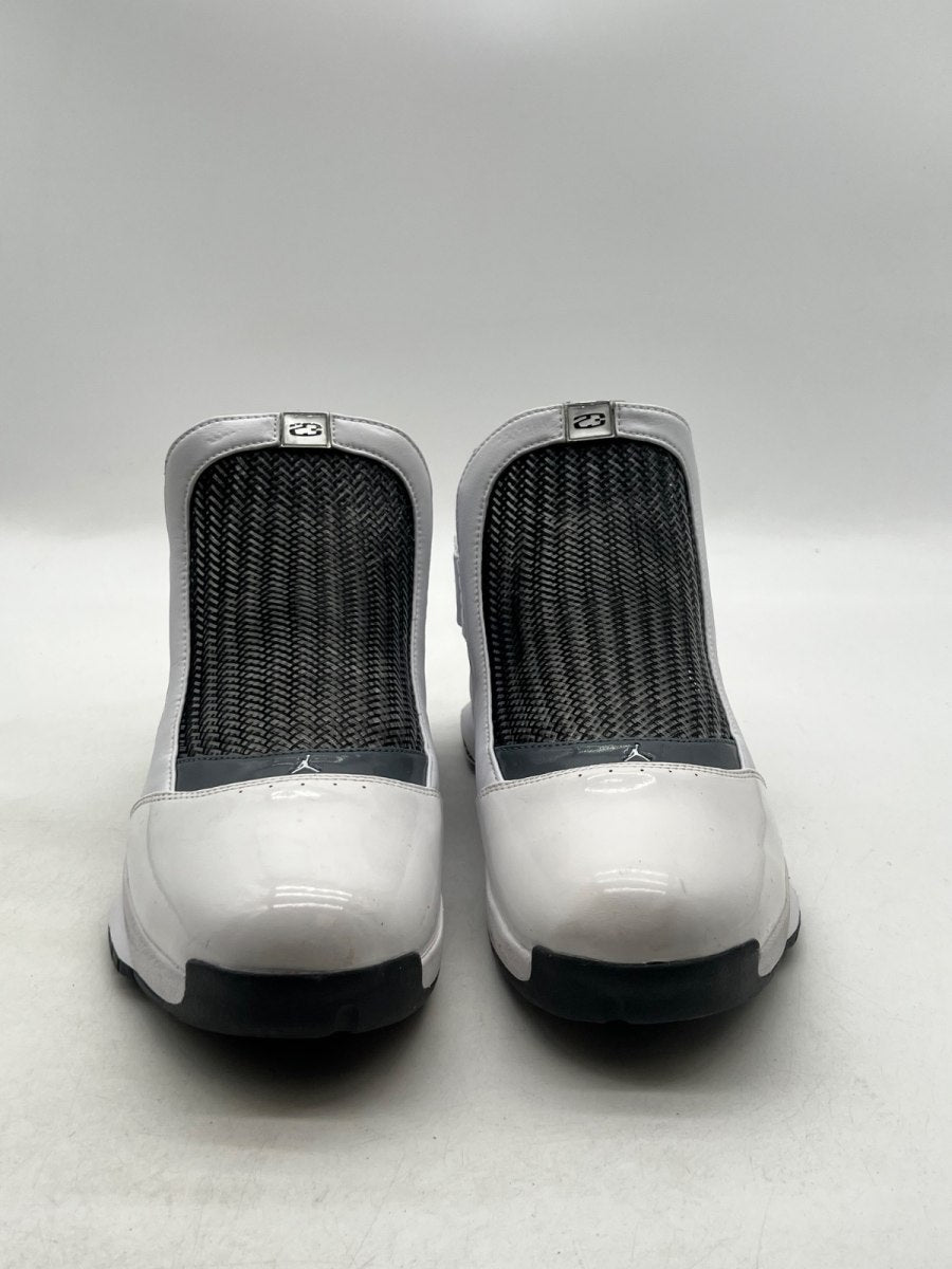 Jordan 19 Retro White Flint Grey 13 (Moderately Worn Pre-Owned)JordanWhite/Chrome-Flint Grey - Image 5