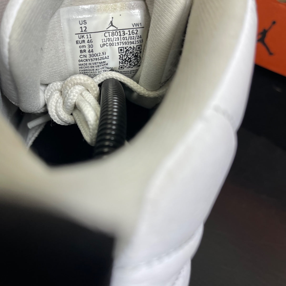 Jordan 12 Retro Taxi Flip 12 (Moderately Worn Pre-Owned)JordanWhite/Gym Red/Black - Image 6