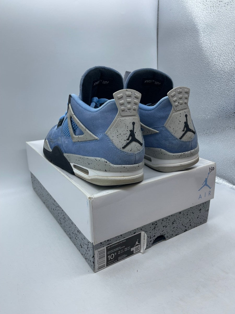 Jordan 4 Retro University Blue 10.5 (Moderately Worn Pre-Owned) - Image 4