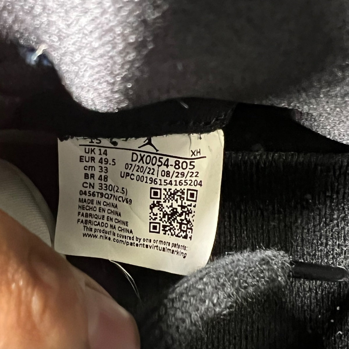 Jordan 1 Retro High OG Skyline 15 (Moderately Worn Pre-Owned)JordanVivid Orange/Black/Iced Lilac/True Blue/Sail - Image 4