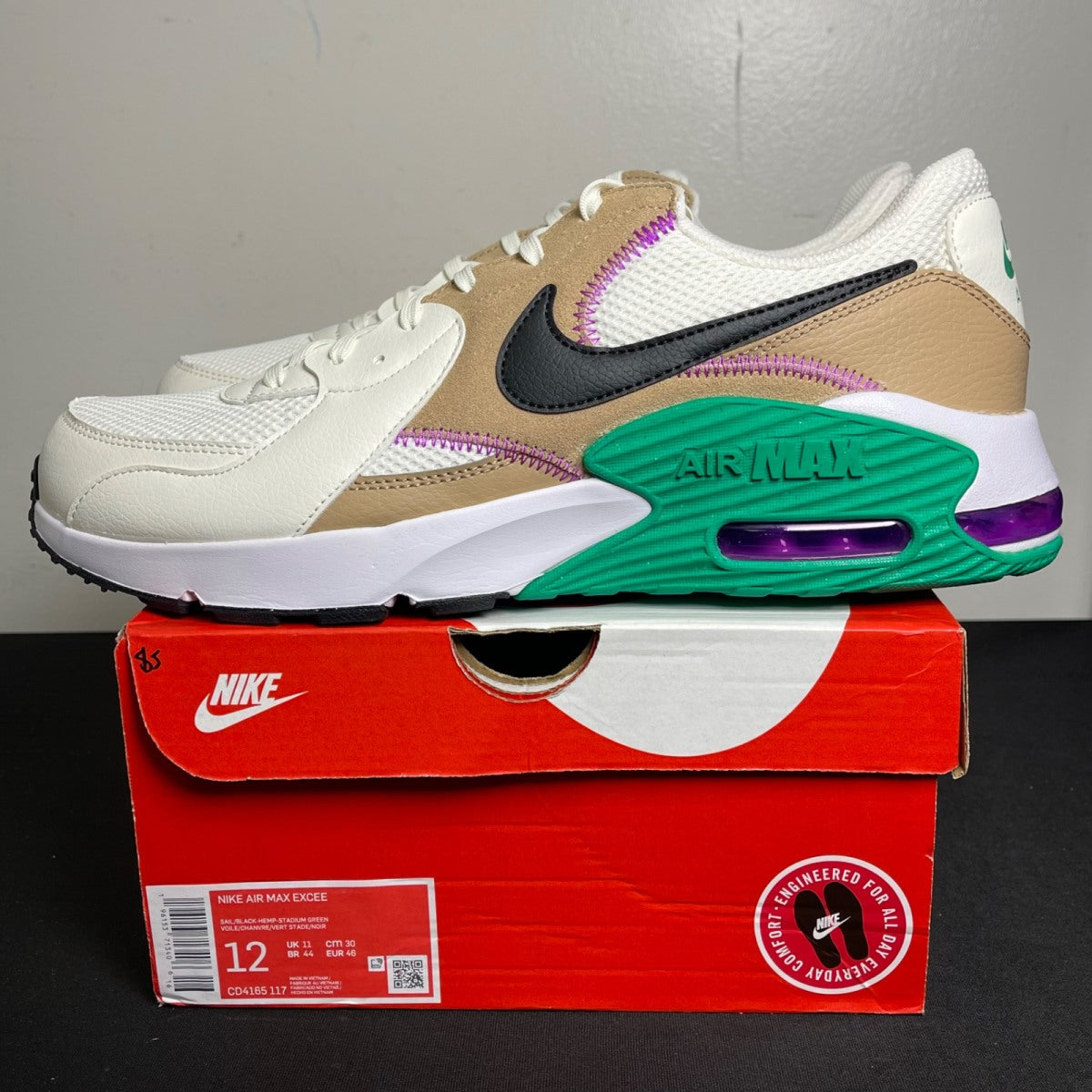 Nike Air Max Excee 'Sail Hemp Stadium Green' (Size 12) - Image 3
