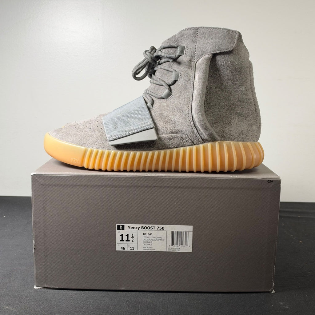 adidas Yeezy Boost 750 Light Grey Glow In the Dark (Size 11.5) - Image 3