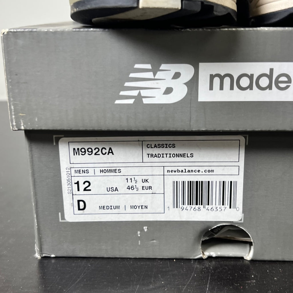 New Balance 992 Burgundy Gold 12 (Moderately Worn Pre-Owned)New BalanceBurgundy/Yellow/White - Image 5