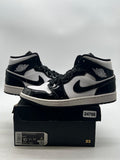 Jordan 1 Mid Carbon Fiber 10 (Moderately Worn Pre-Owned)JordanBlack/White-Black - Image 1