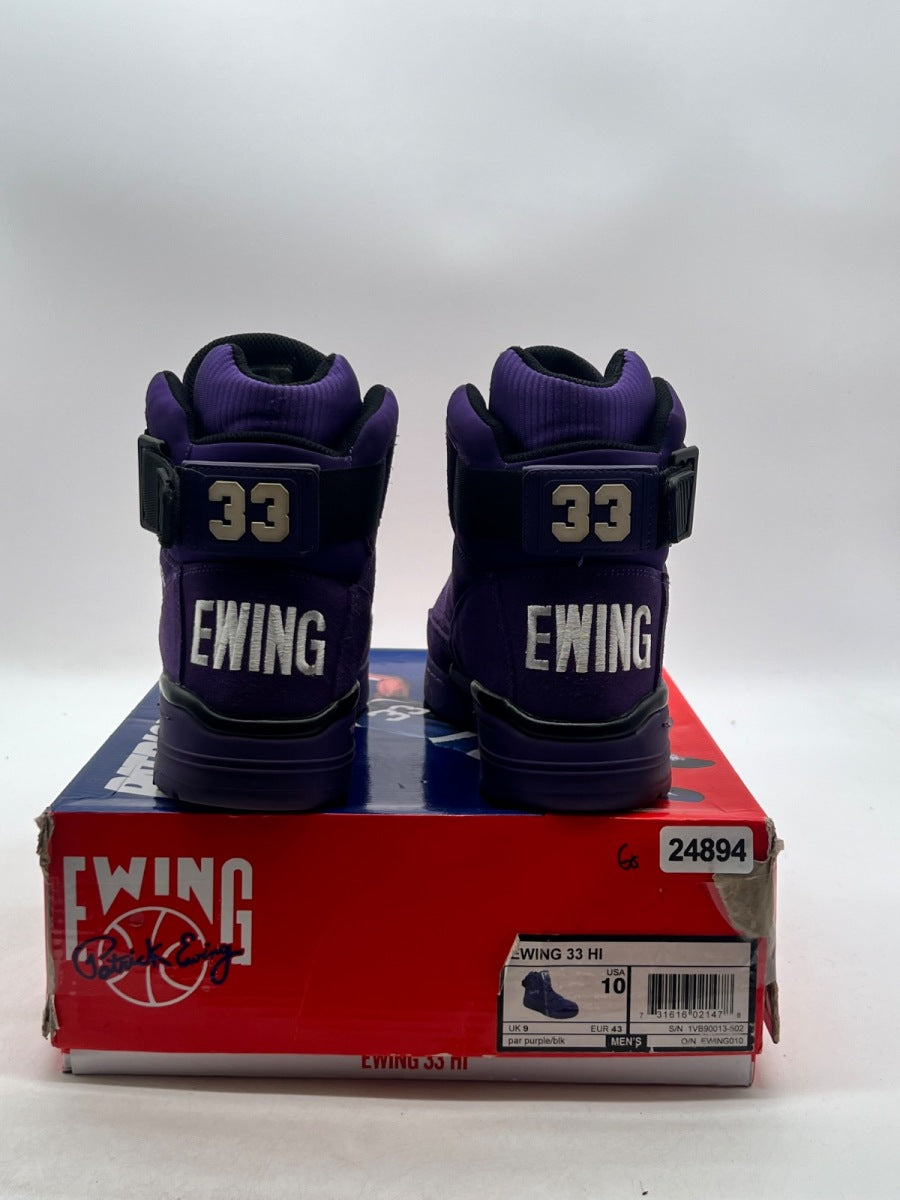 Ewing 33 Hi Purple Black White 10 (Moderately Worn Pre-Owned)Ewing AthleticsPurple/Black/White - Image 3