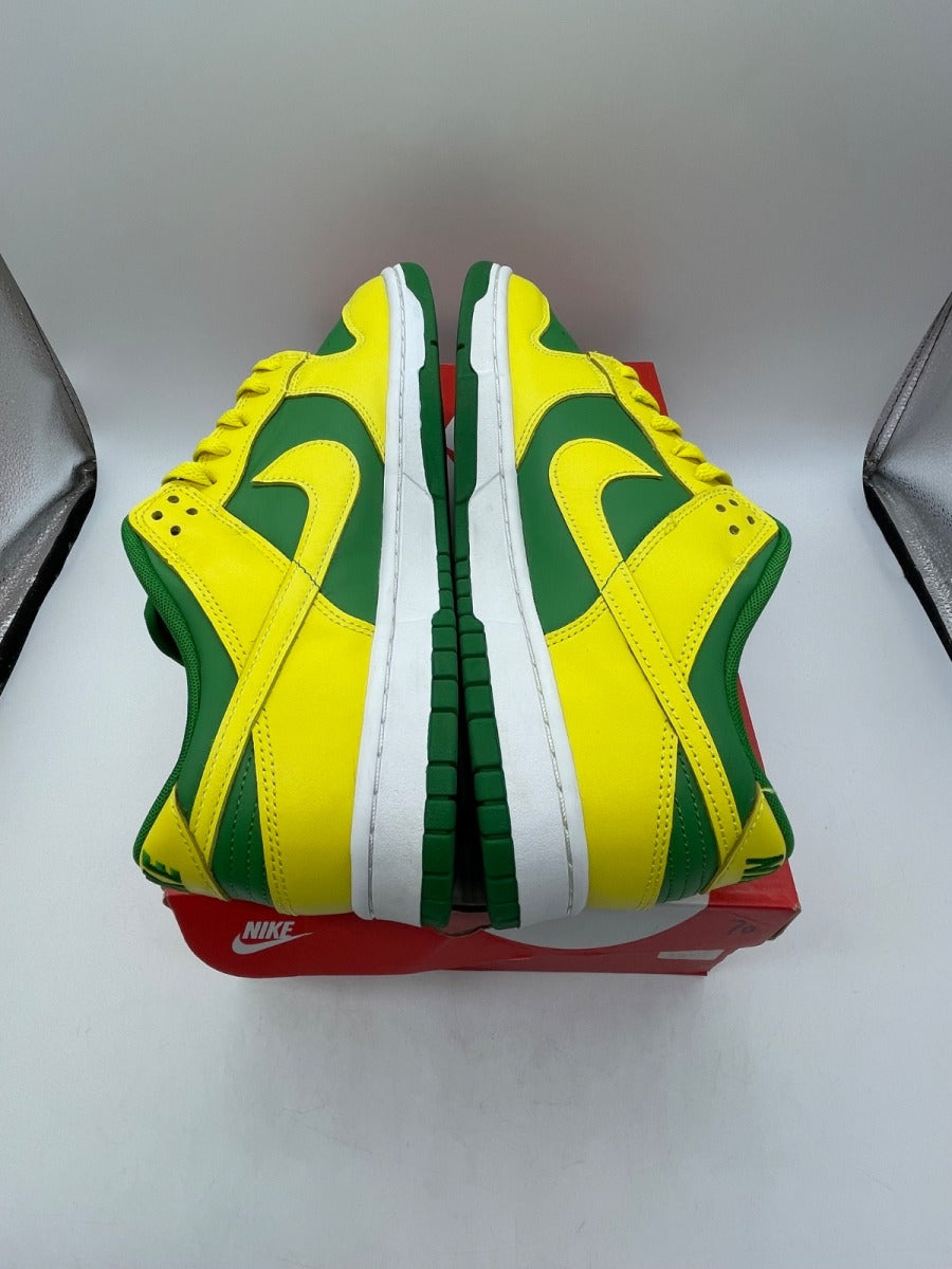 Nike Dunk Low Retro Reverse Brazil 11.5 (Moderately Worn Pre-Owned)NikeApple Green/Yellow Strike-White - Image 6