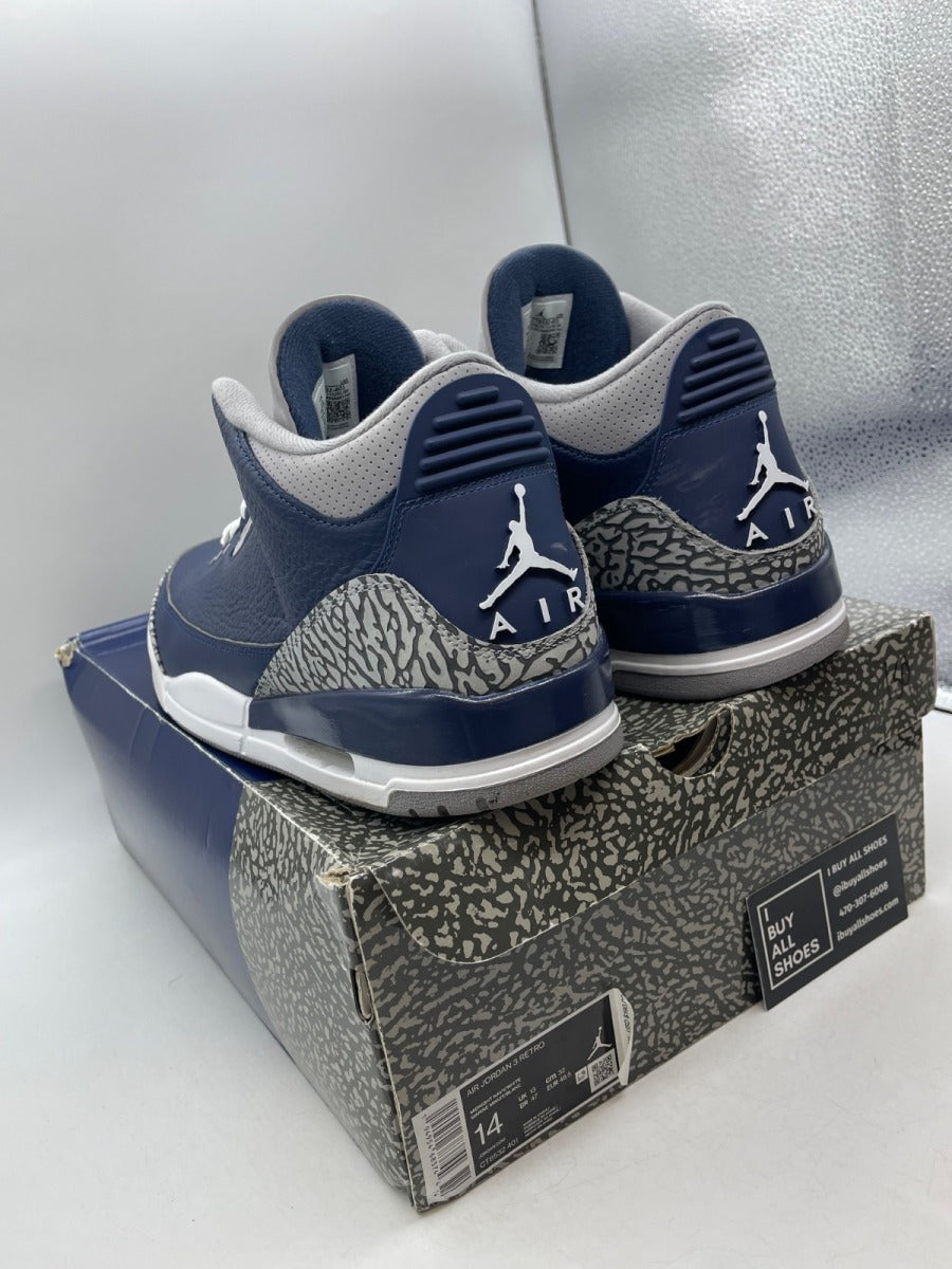Jordan 3 Retro Georgetown (2021) 14 (Moderately Worn Pre-Owned) - Image 4