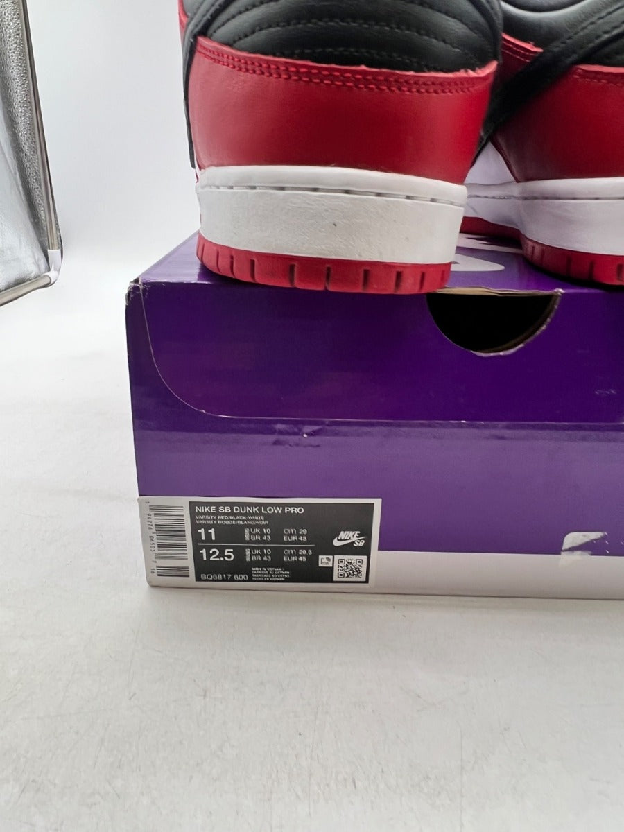 Nike SB Dunk Low Pro J-Pack Chicago 11 (Moderately Worn Pre-Owned)NikeVarsity Red/Black-White - Image 4