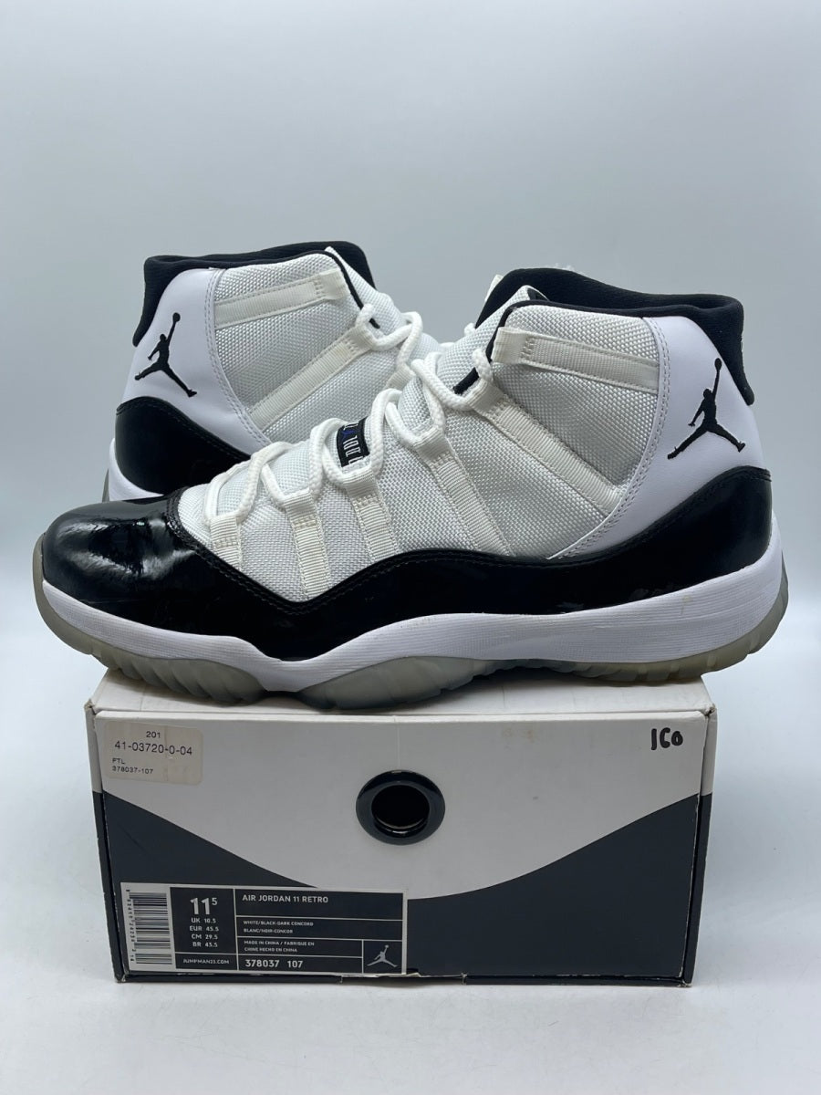 Jordan 11 Retro Concord (2011) 11.5 (Moderately Worn Pre-Owned)JordanWhite/Black-Dark Concord - Image 1
