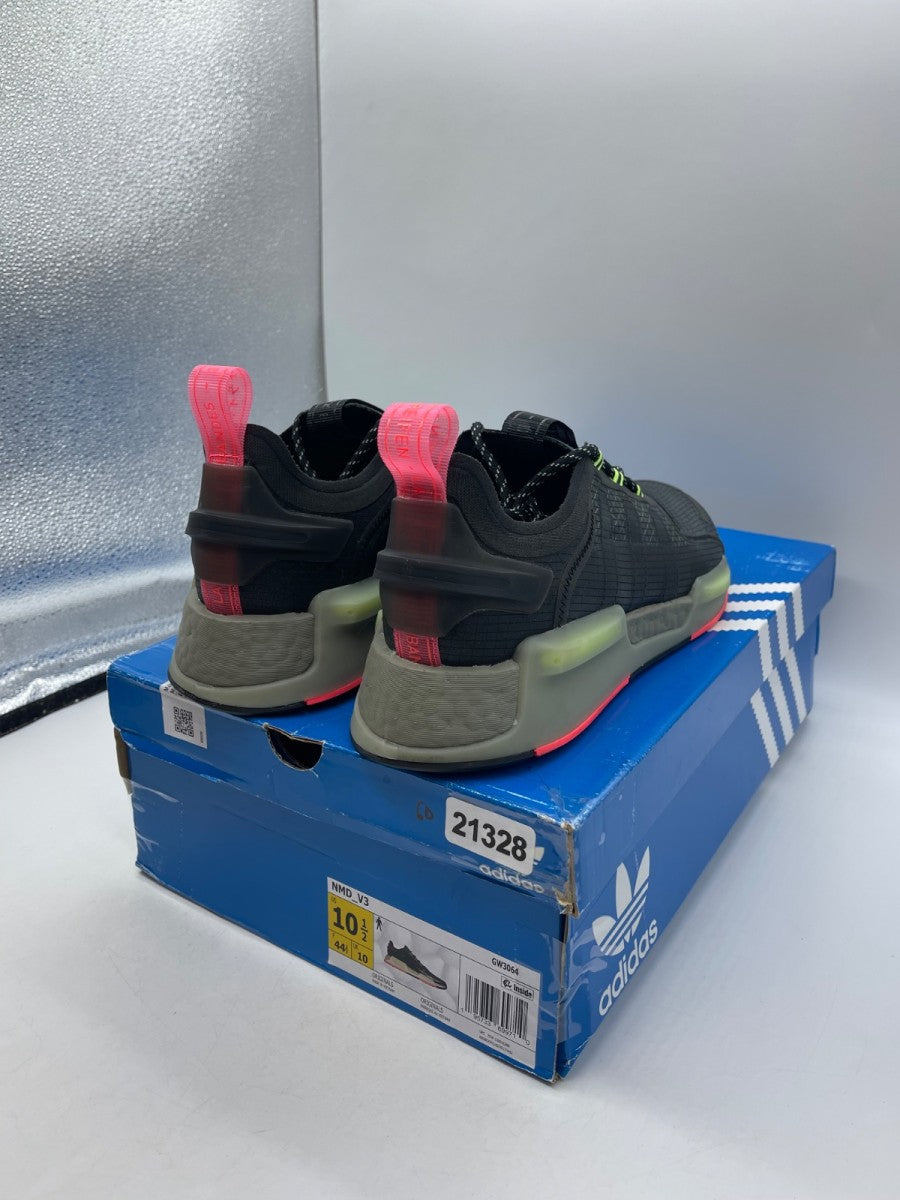 adidas NMD V3 Black Signal Green Solar Red 10.5 (Moderately Worn Pre-Owned)adidasCore Black/Core Black/Signal Green - Image 5