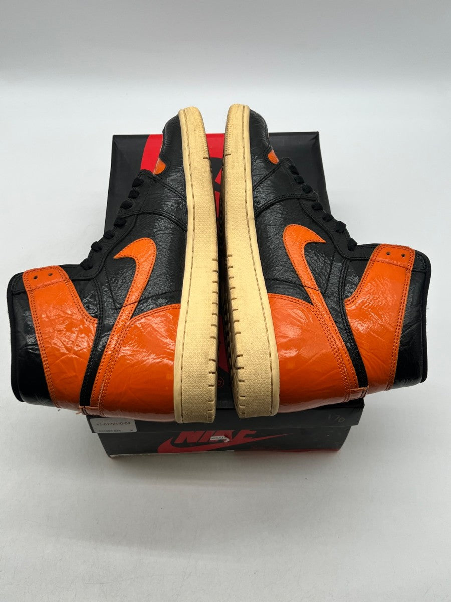 Jordan 1 Retro High Shattered Backboard 3.0 12 (Moderately Worn Pre-Owned)JordanBlack/Pale Vanilla-Starfish - Image 9